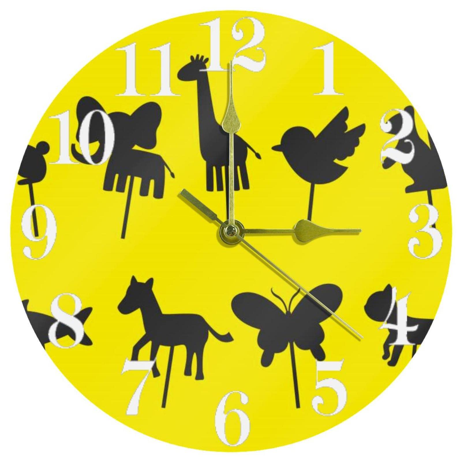 Horloge murale silencieuse sans tic-tac avec mécanisme de haute précision à pile