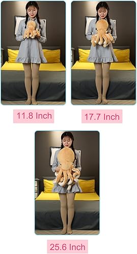 Miniatura 4 de Muñecos de peluche de pulpo, pulpo, juguetes de peluche de pulpo, regalo para niños y amantes para cumpleaños, Navidad, día de San Valentín (17.7