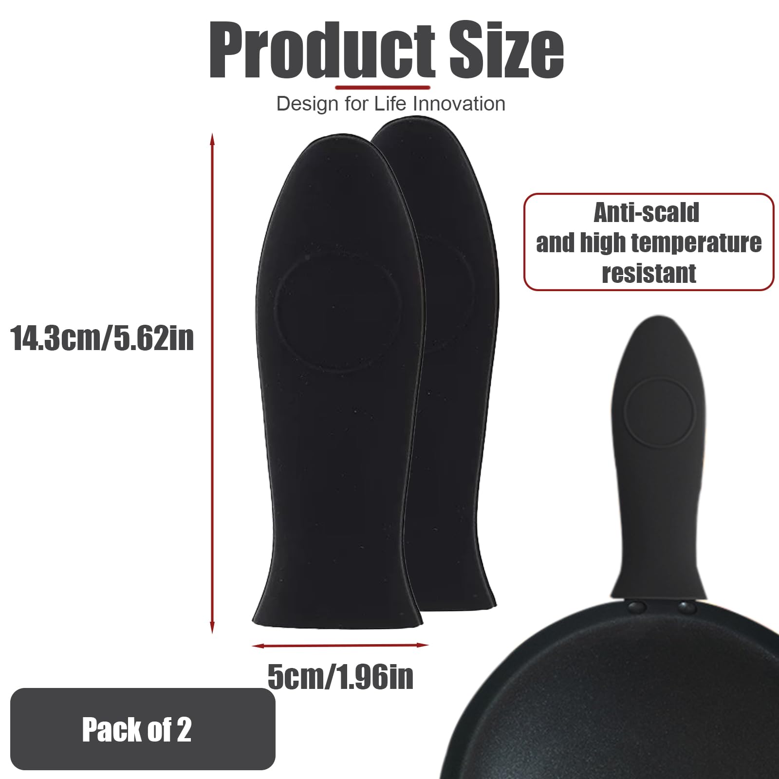 Heat Resistant Silicone Pan Handle Covers - FREE SHIPPING -2