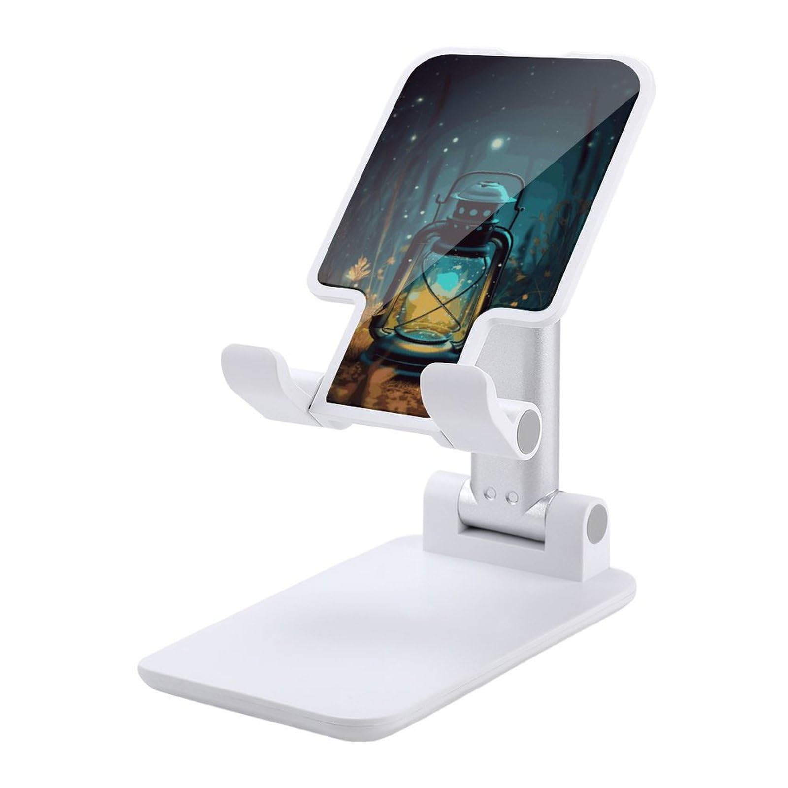 Support de téléphone réglable et pliable pour iPhone et Android avec base stable