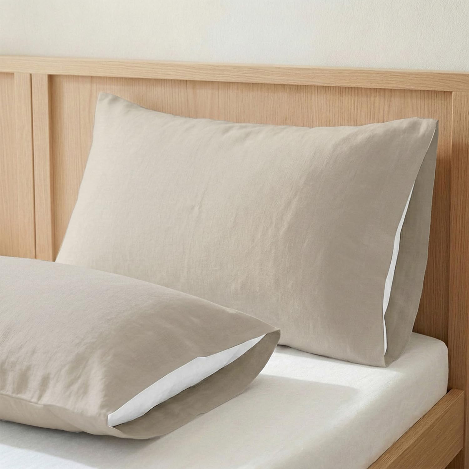 ECOMMERC3 | Pillowcase 135 100% Cotton - Linen Colour Pillowcase Softness and Freshness for a Breathable, Hypoallergenic and Durable Sleep