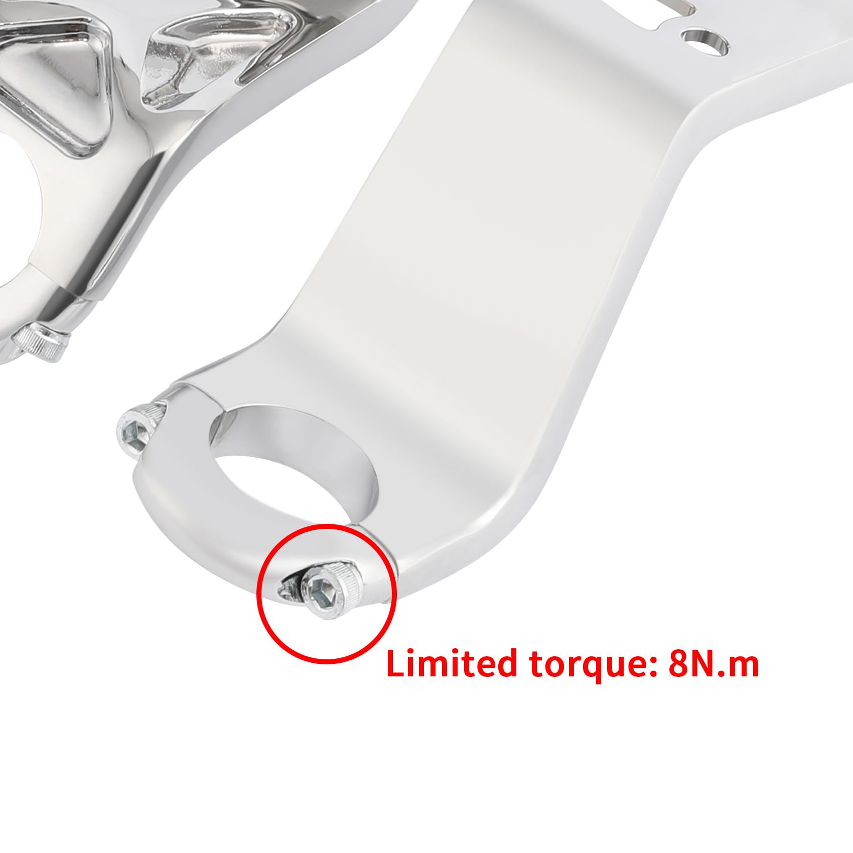 Quarter Fairing Bracket Mount Kit For Harley Davidson Low Rider S FXLRS 2020-2025 - Black Iron, Fits 5.75" Headlight