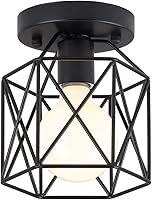 Vista 1 de KOONTING Lámpara de techo industrial retro vintage de montaje empotrado, mini pintura de metal, lámpara de techo para pasillo, escalera, dormitorio