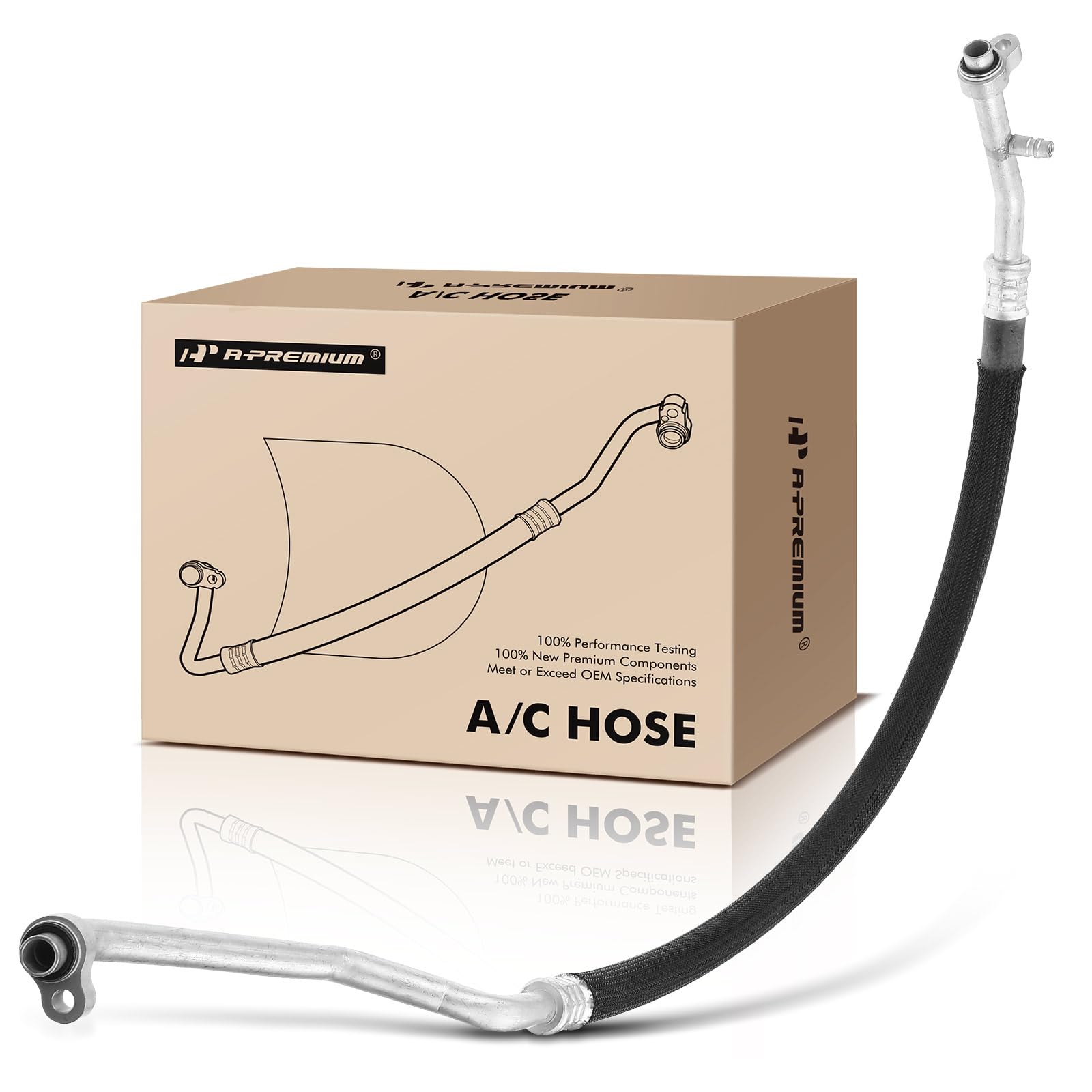 A-Premium A/C Suction Line Hose Assembly Compatible with Chevrolet Traverse GMC Acadia Buick Enclave 2009-2012 Saturn Outlook 2009-2010 3.6L, Compressor to Evap