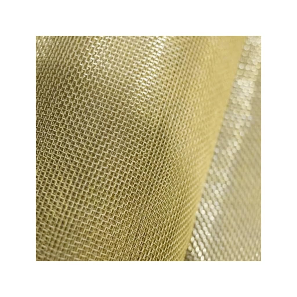 Copper Mesh 100cmx50cm, for Home Garden Copper Brass Woven Wire Shielding Mesh Metal Net Fine Brass Mesh Accessories(10Mesh 2.3mm)