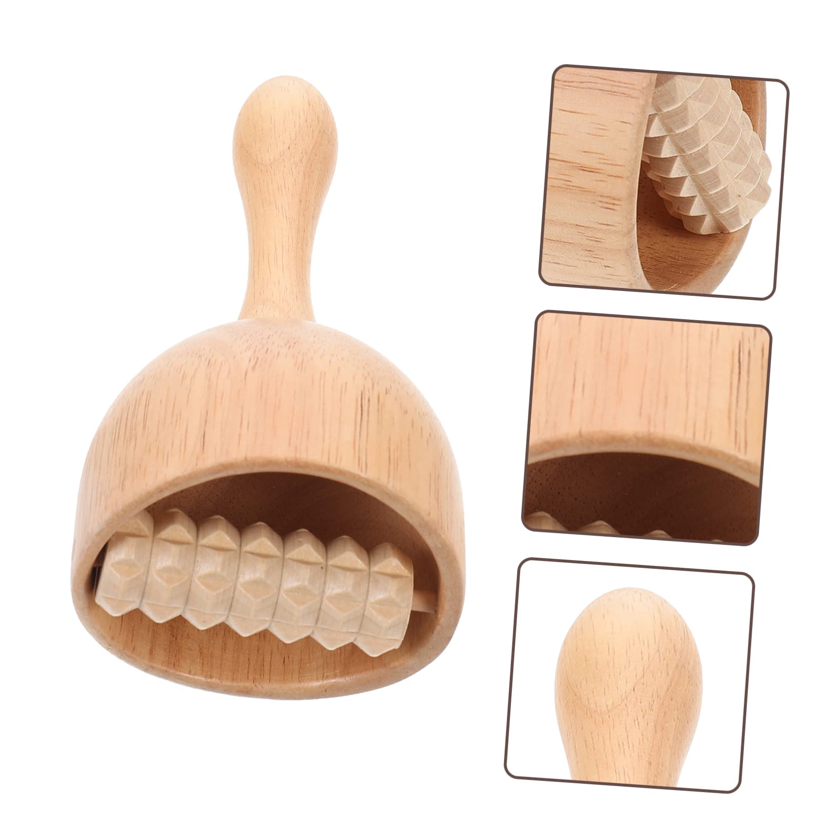 Beavorty 2piezas Rodillo De Masaje De Madera Para Muscular Herramienta Práctica y Duradera Para Relajación Casa y Viajes