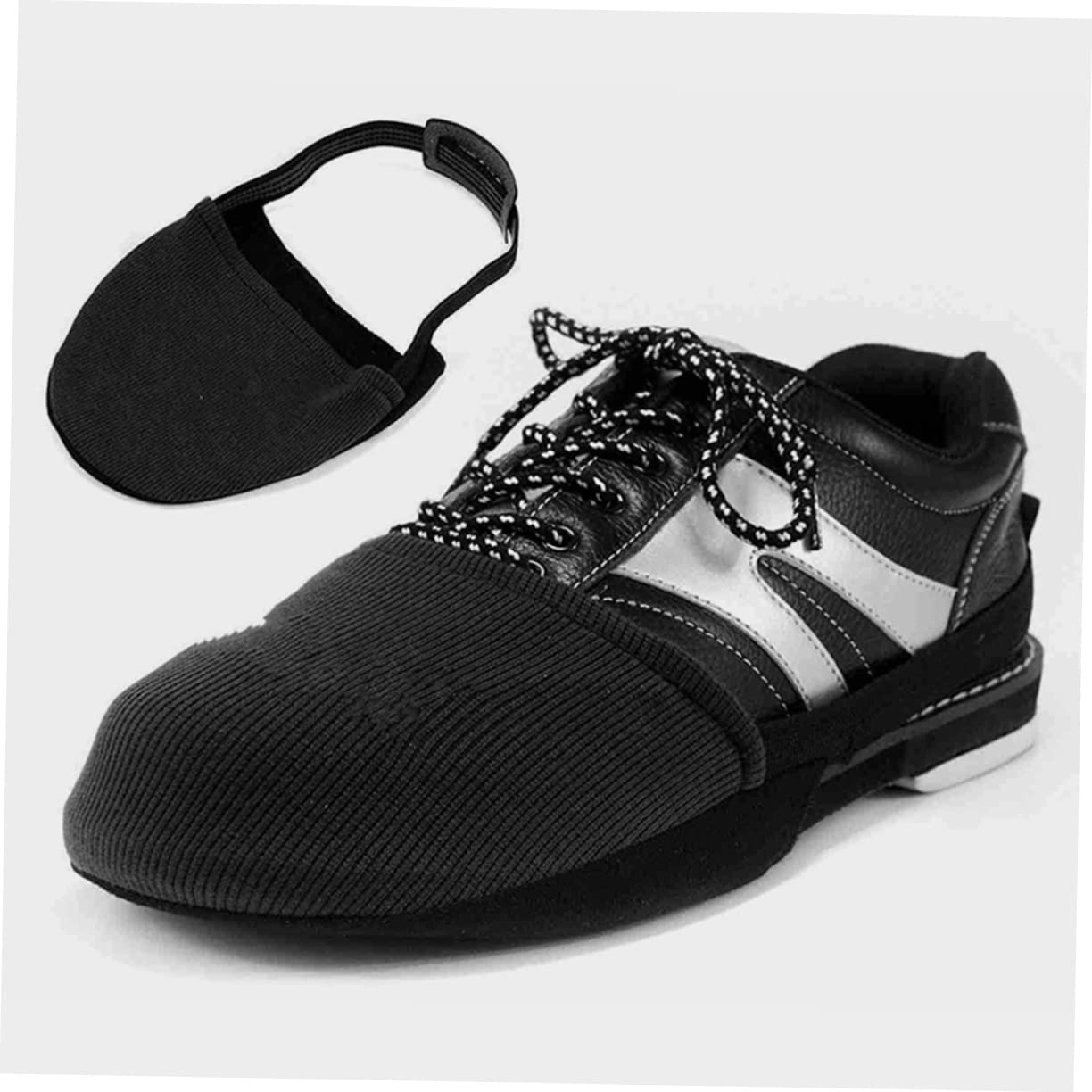 3paires Couvre-Chaussures De Bowling Élastiques De Semelles Ajustables pour Chaussures De Bowling Accessoires Noir