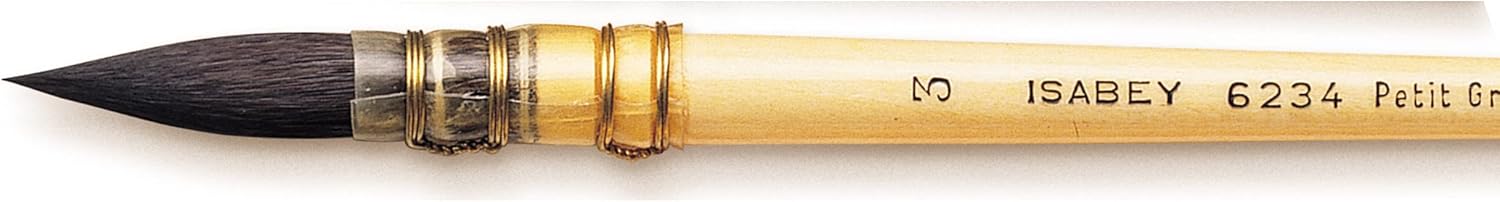 Isabey Squirrel Watercolor Brush, Siberian Blue Squirell Quill Mop