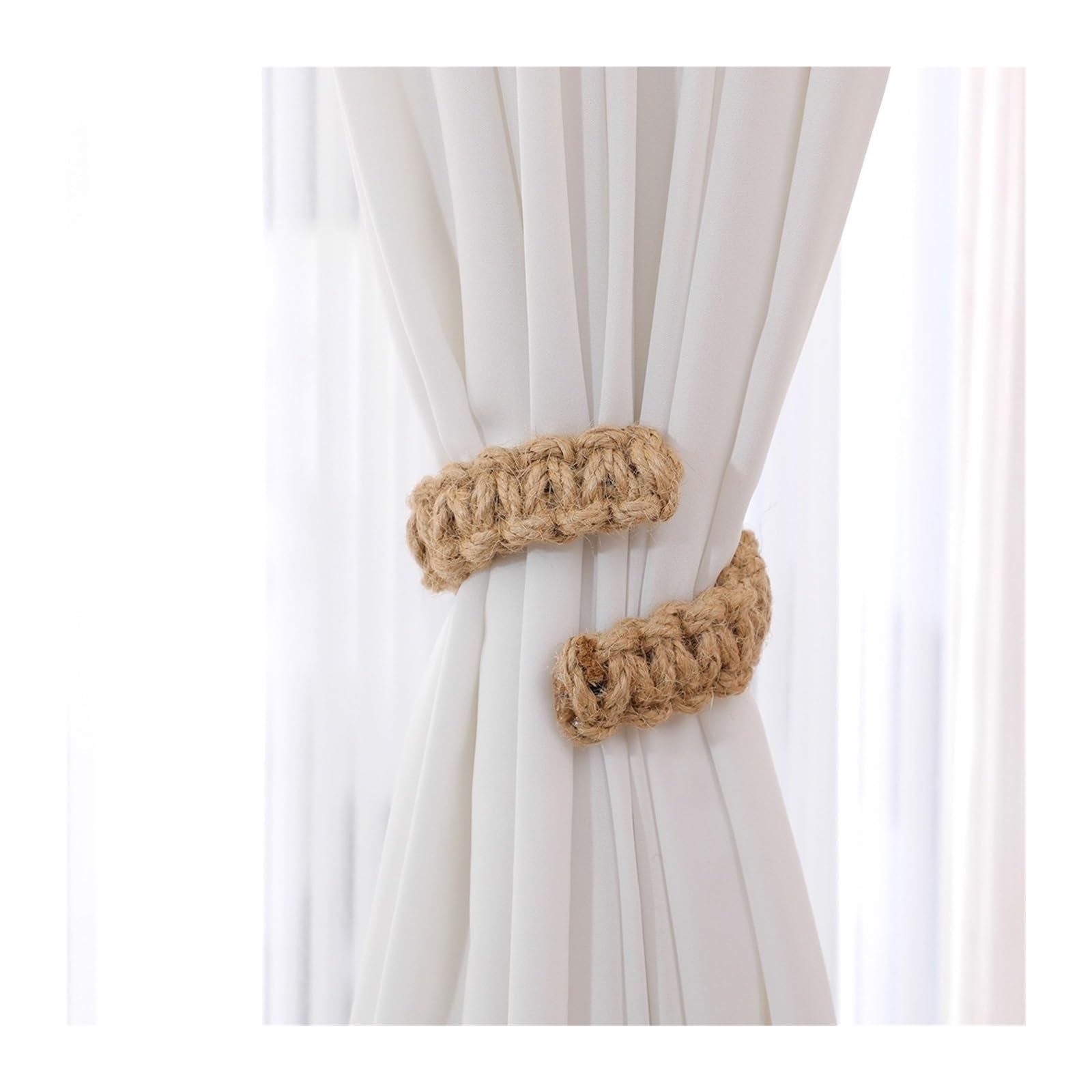 10Pcs Braided Curtain Tiebacks Decorative Holdback Rope