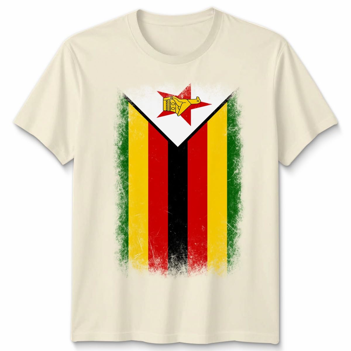 D&T Zimbabwe Faded Flag Unisex T Shirt Zimbabwean Football Jersey Gift Unisex 3XL