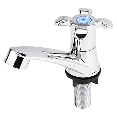 Bathroom Faucet Bathroom Sink Faucet Centerset with Drain Assembly ABS Plastic Single Cold Faucet Water Tap Bathroom Basin