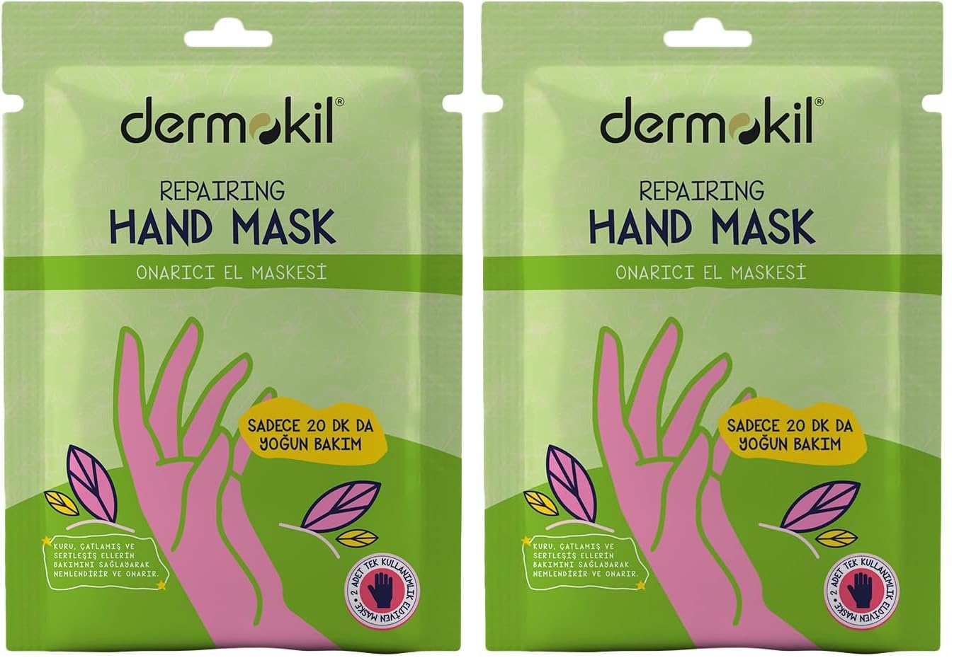 Dermokil Onarıcı El Maskesi 30 ml 2li paket