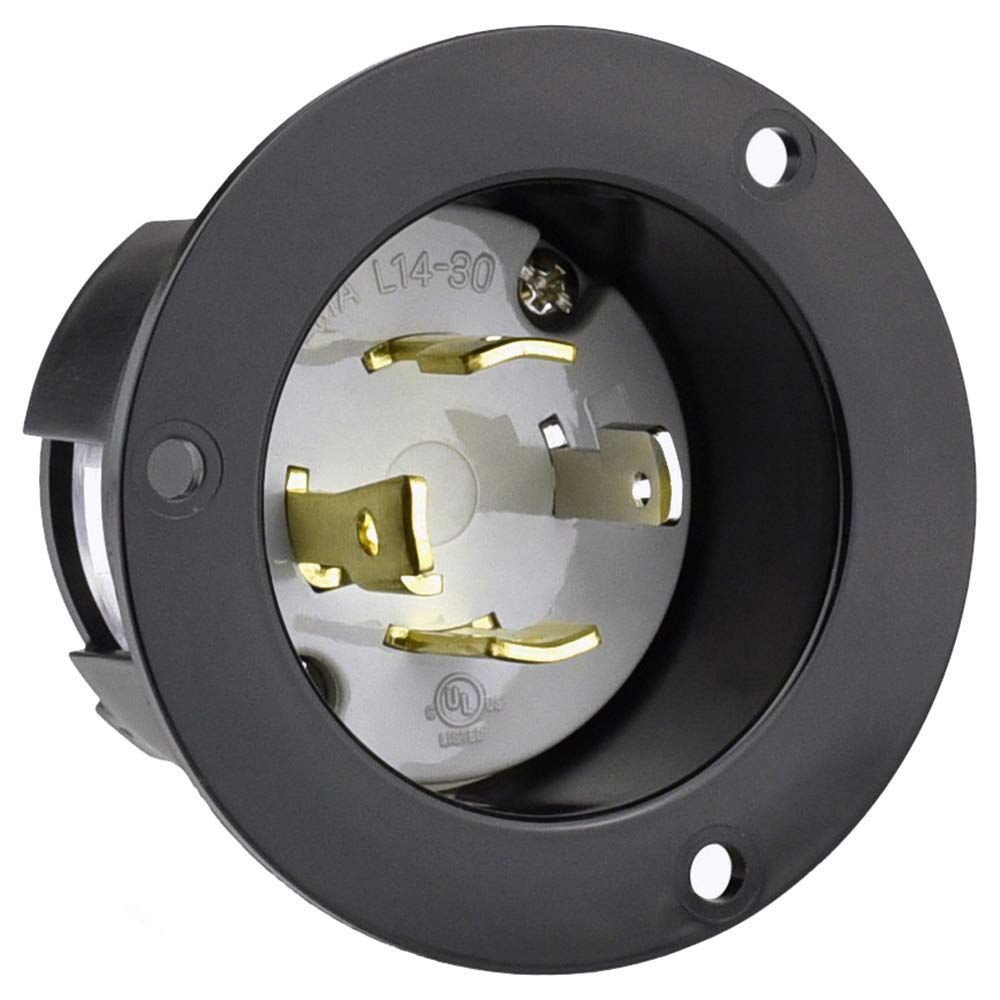 Amazon.com: Cllena NEMA L14-30 Flanged Generators Power Inlet/Outlet ...