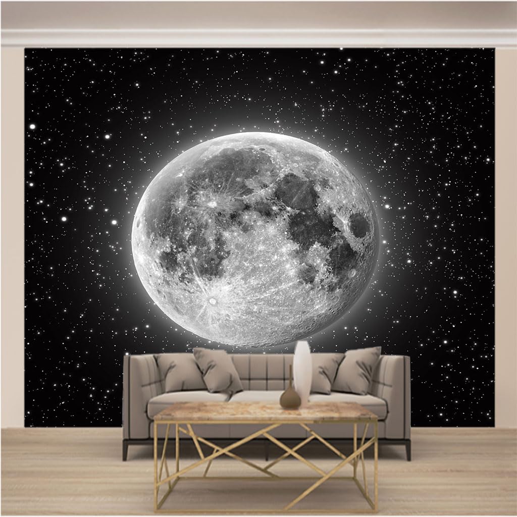 Photo Mural Intissé Ciel Étoilé pour une Chambre Parentale Cosy