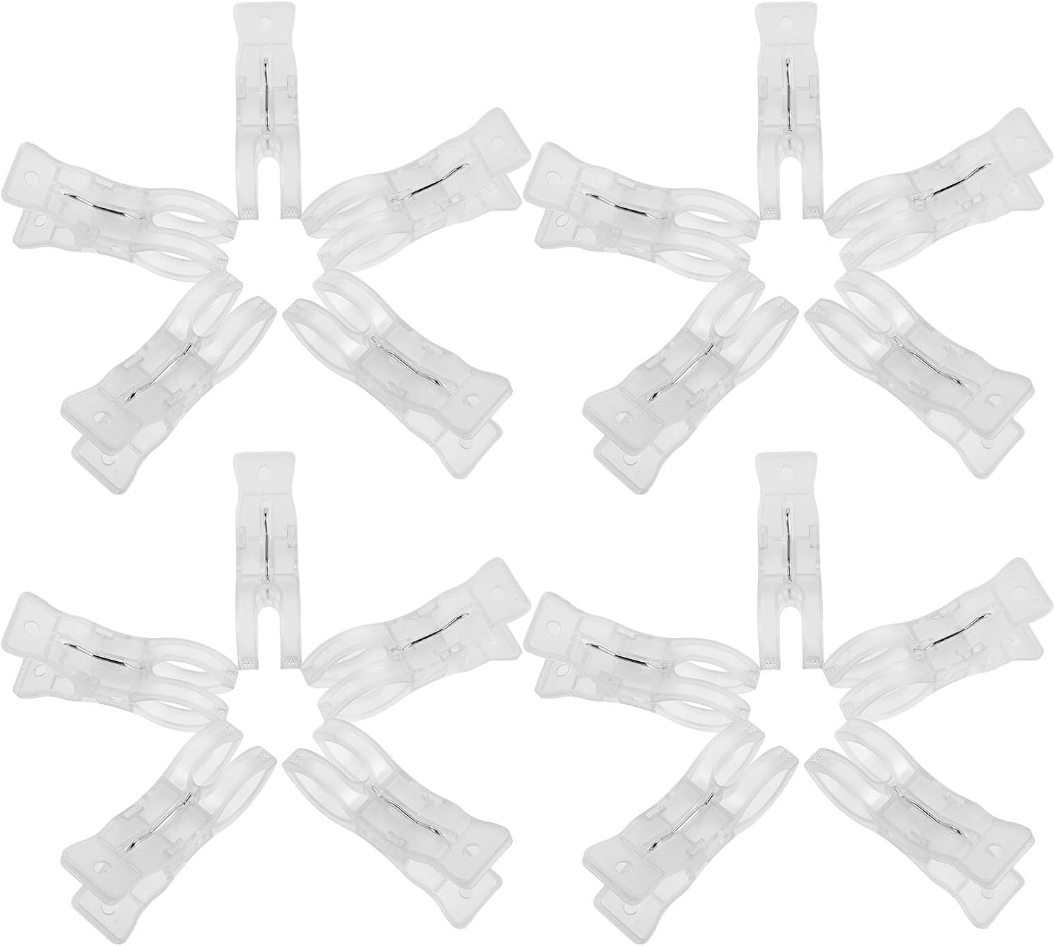 20pcs Plastic Balloon Arch Spring Clips for Backdrop Poles, Large