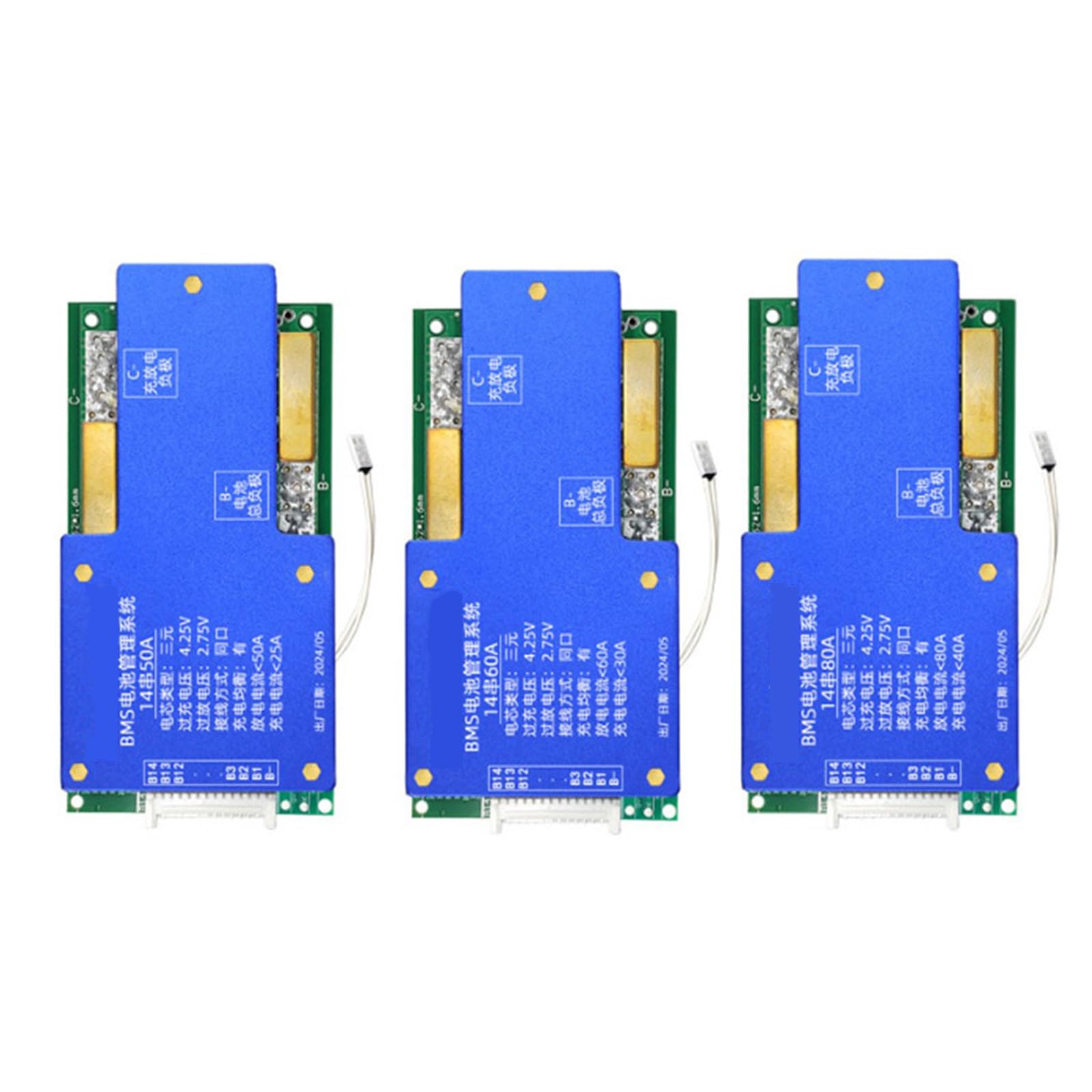 Placa protectora de batería para chip de gestión de corriente 14S, 50A, 60A, 80A, reemplazo de placa de circuito