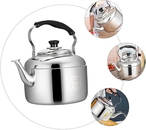 Miniatura 2 de Hervidor de acero inoxidable 304 Hervidor de agua Hervidor de agua Sonido fuerte Hervidor de té Tetera Silbante Tetera de acero inoxidable Tetera