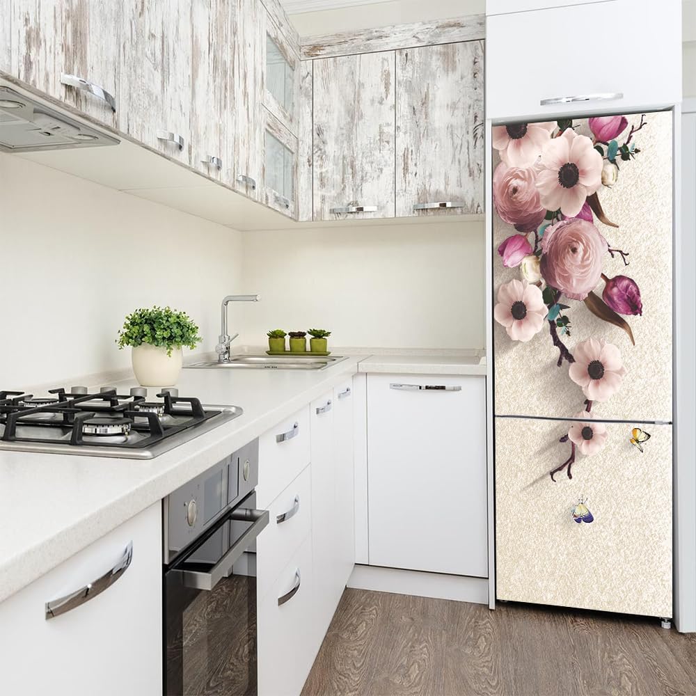 Naklejki na lodówkę, Naklejka na lodówkę Pełne pokrycie drzwi Pokrowce Skórki(L: 100x180 cm)