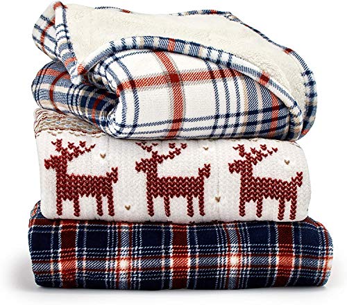 Eddie Bauer | Smart Heated Electric Throw Blanket - Reversible Sherpa - Hands Free Control - Wi-Fi Only (2.4Ghz) - Compatible With Alexa, Google, Ios, Android - Fair Isle Silver #TOP5