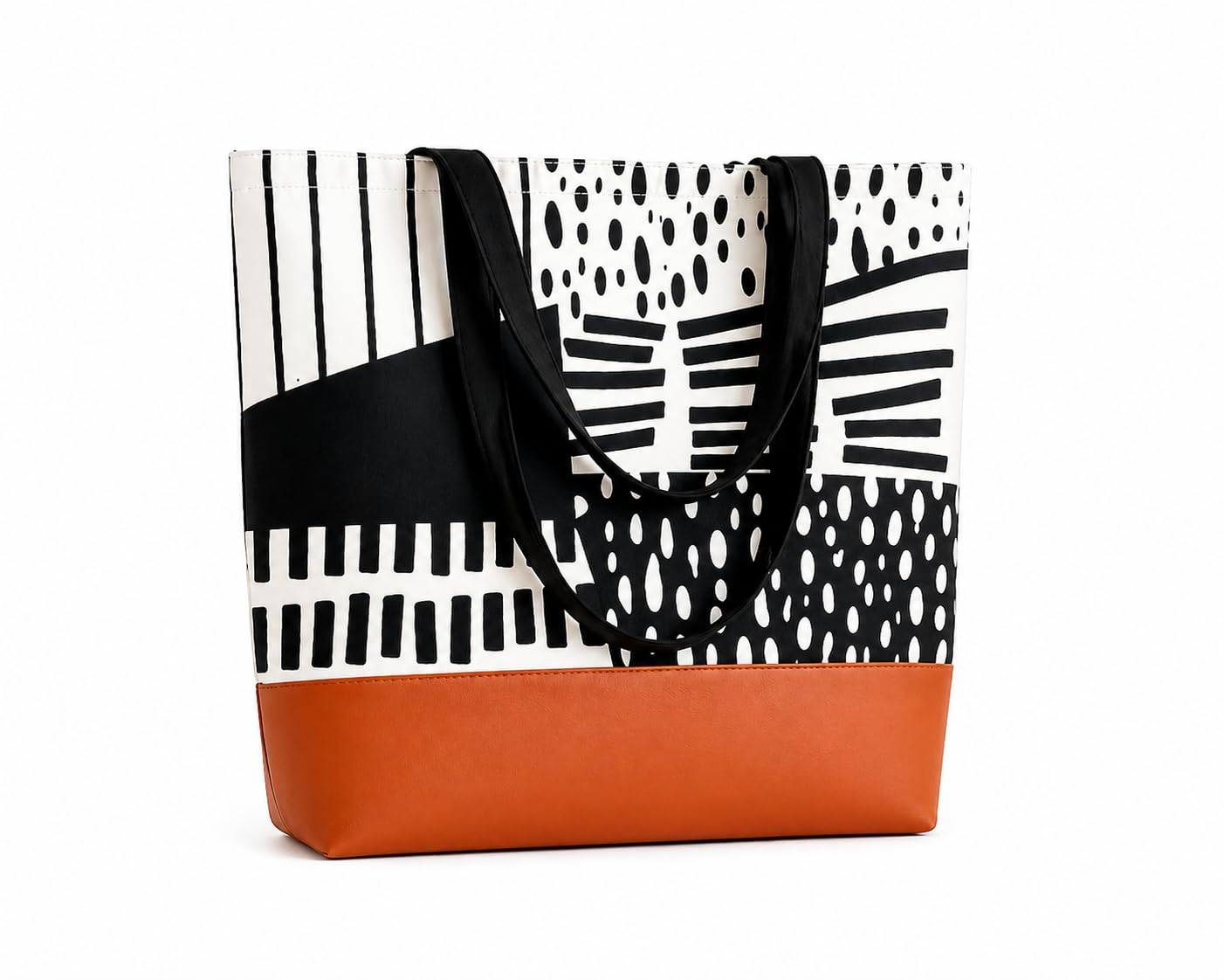 Canvas Tote Bags for Women with Zip, College Bag for Girls, 100% Organic Cotton Tote Bag for Shopping, Travel & beach bags for women-image-14