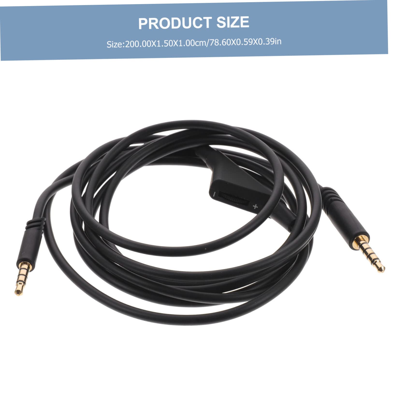 OSALADI 4pièces Câble Audio De Remplacement Pour Écouteurs Cordon Pratique Et Pour Expérience Audio Optimale Avec Prise Noire