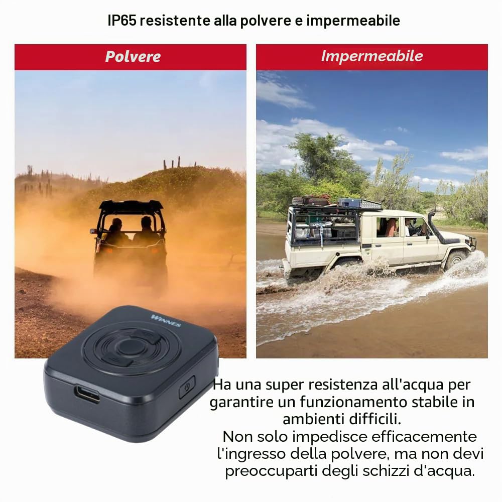 4G Mini localizzatore GPS per auto APP senza Abbonamento Micro Gps Tracker Spia Monitoraggio in Tempo Reale Cronologia Percorsi e SOS Allarmi Portatile GPS