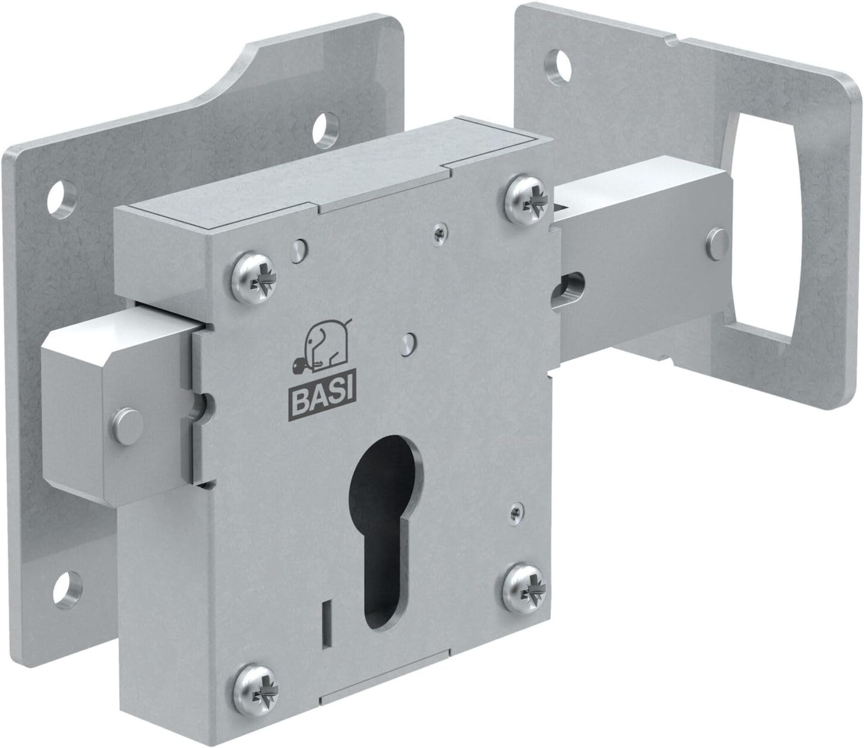 Kastenriegelschloss 160mm Verzinkt - Premium Aufschraubschloss Für Garage, Haustür & Tore