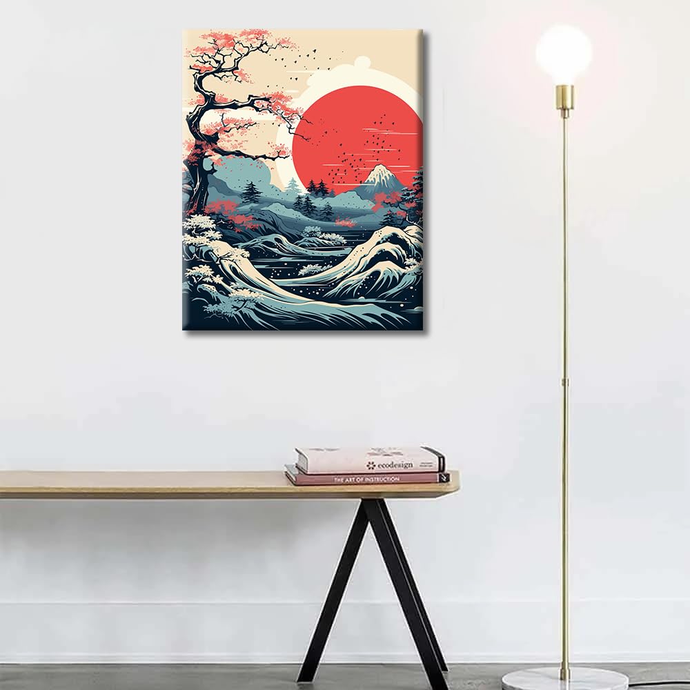 Amazon.com: Japan Mountain Paint by Numbers Kit for Adults, DIY