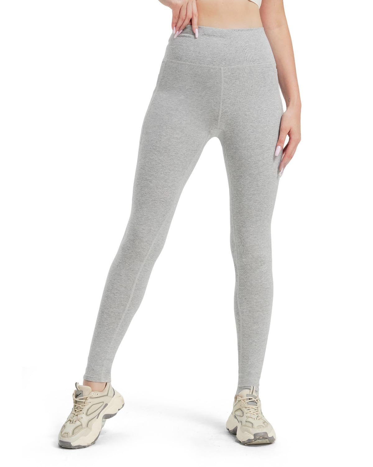 Zylioo Extra Lang Leggings Damen,Extra Tall Blickdicht Yogahose Sportleggings Mit Tasche Für Fitness Gym Alltag