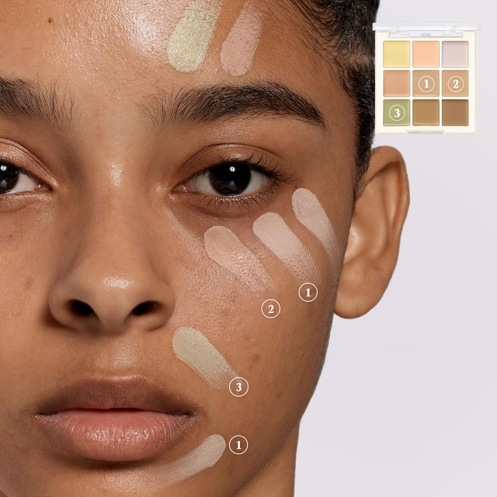 Paleta corrector profesional (02 cubierta mediana) | Corrector de color | Maquillaje coreano | Vegano 3