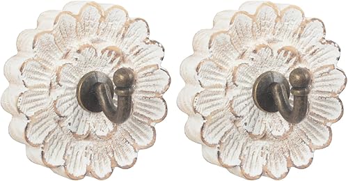 Ganchos de madera envejecidos para colgar en la pared, colgador decorativo vintage pequeño para llaves, bolsos, toallas (percha para bata S2)