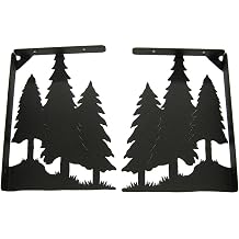 Three Pine Trees Shelf Brackets Set of 2