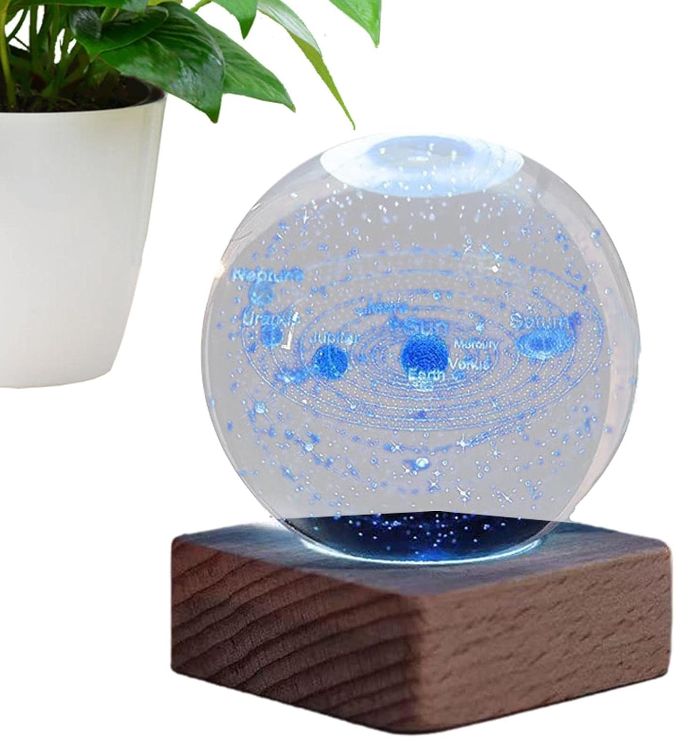 3D Kristallkugel Mit Digitalanzeige - Personalisierte LED Foto Kugel