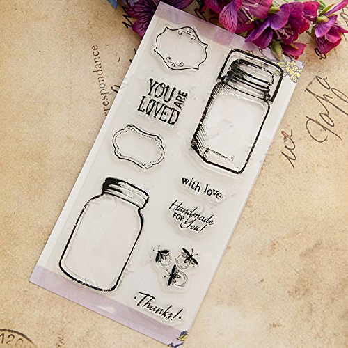 Buy Generic scrapbook DIY bottle ACRYLIC VINTAGE clear STAMPS FOR PHOTO