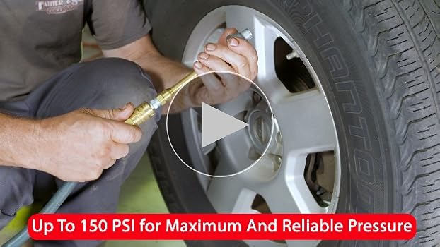 Amazon.com: Straight Foot Dual Head Air Chuck Tire Pressue