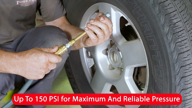 Amazon.com: Straight Foot Dual Head Air Chuck Tire Pressue Guage