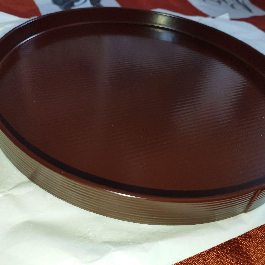 Amazon.co.jp: 象彦 漆器 丸盆 お盆 : ホーム＆キッチン