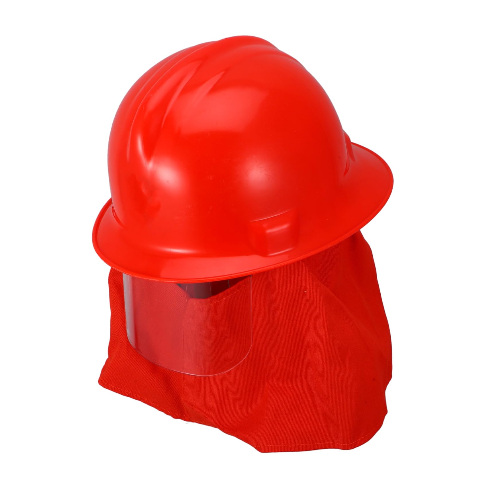 Casco Antincendio Vigili Fuoco Abs Rosso per Spegnimento | Calotta Integrale, Praticità Aggiunta, per Diverse Situazioni di Emergenza