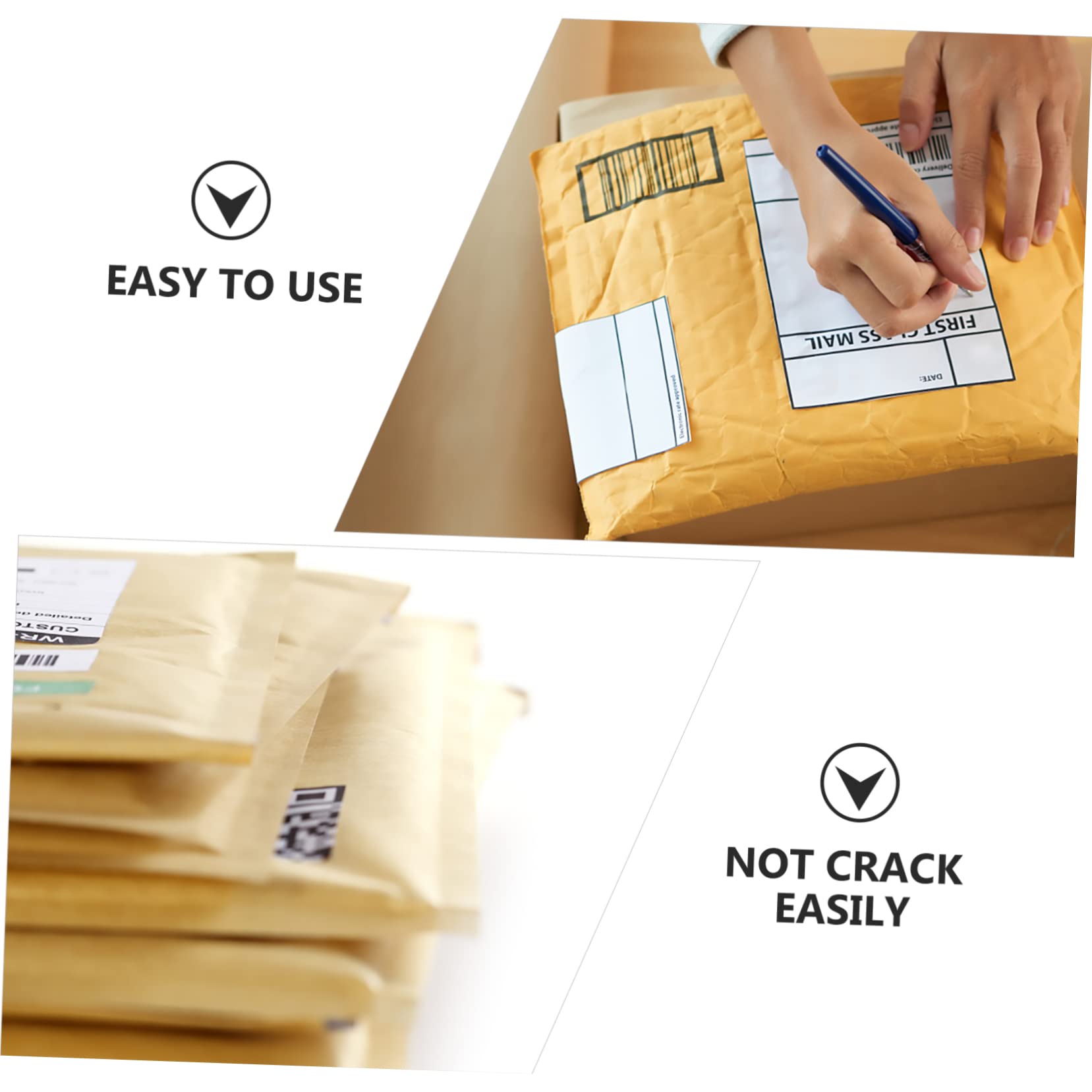 Lot de 25 Enveloppes à Bulles en Kraft Beige Doublure à Bulles pour Protection, Paquet D'emballage en Plastique Amortissants pour Envoi Sécurisé de Colis