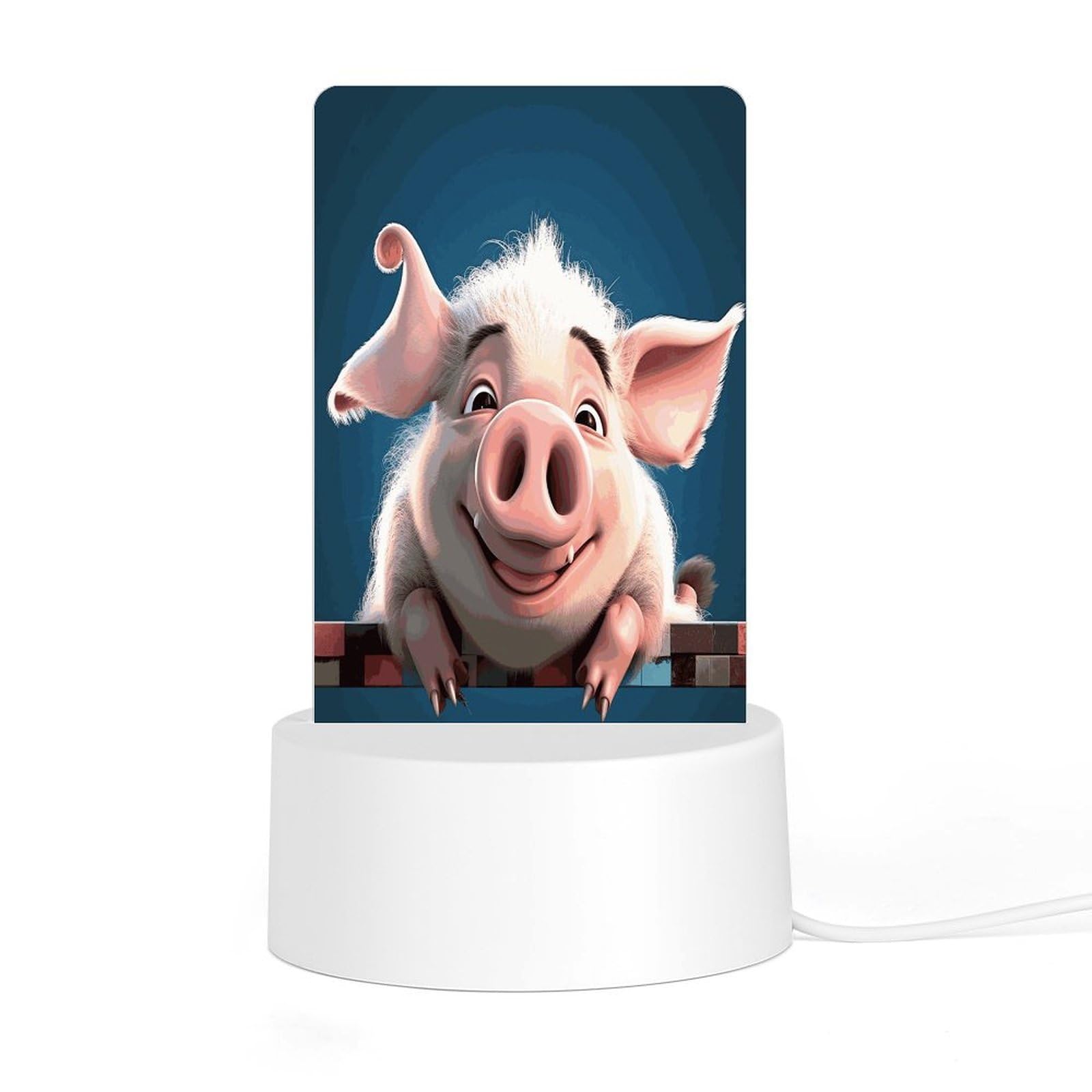 Adfgyerh Style Smiling (22) Night Light Acrylic Material Easy Installation, Home Decor Usb Interface Power Supply, Lamp For Restaurant Bar Cafe Room Decor