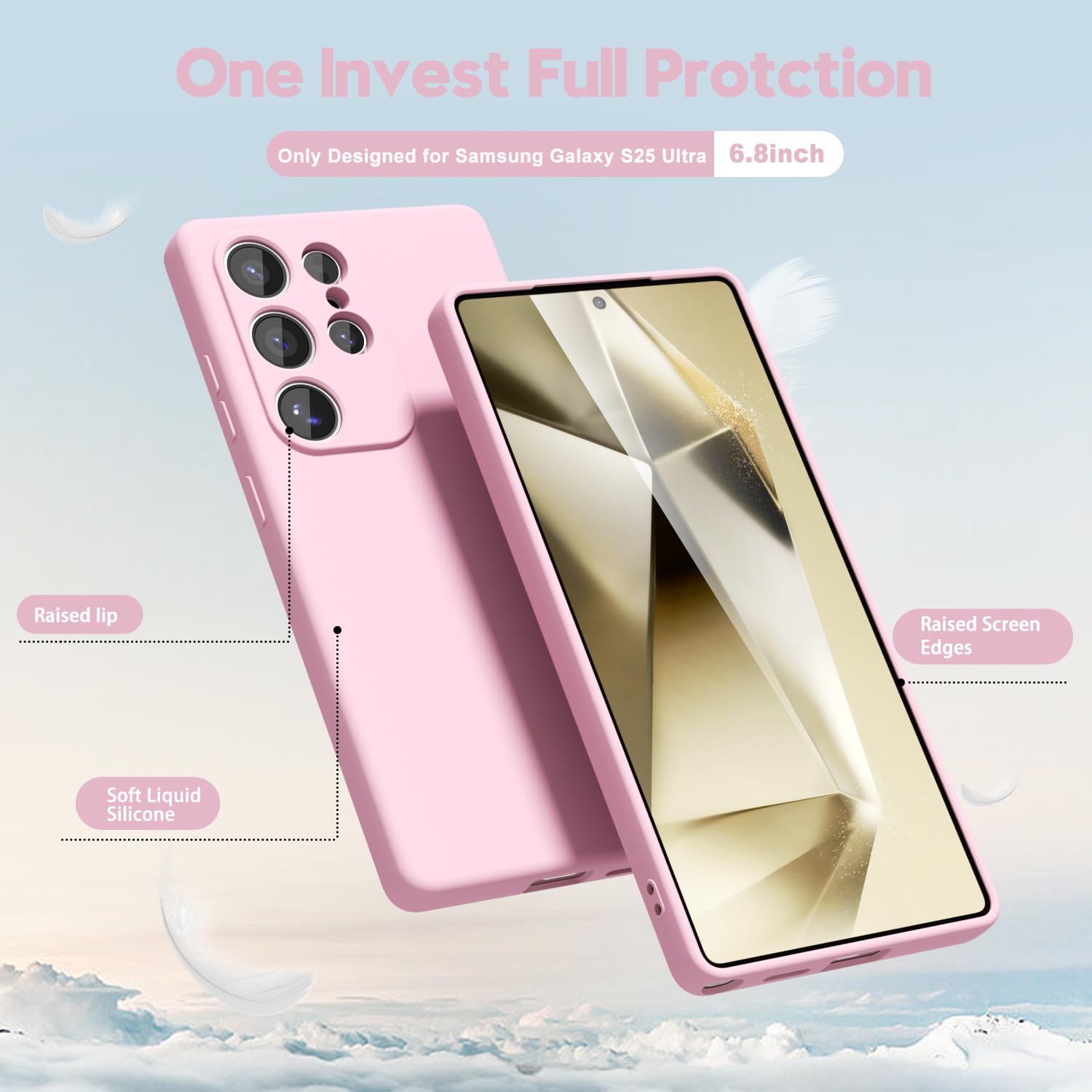 Amazon.com: oakxco for Samsung Galaxy S25 Ultra Case Silicone