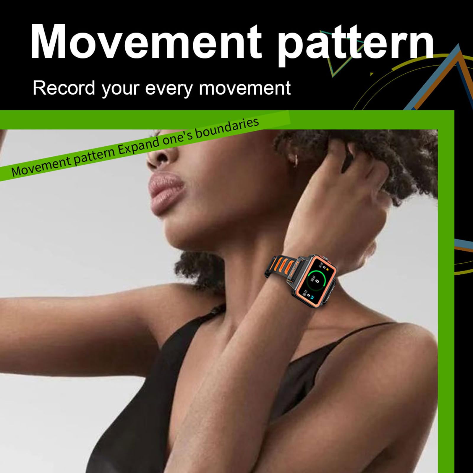 Smartwatch Herren Damen mit Herzfrequenzmessung Schlaftracker Fitnessuhr NFC Musiksteuerung Message Reminder Spielen Militär Sportuhr Jugendliche Schrittzähler Armbanduhr für iOS Android