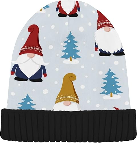 Miniatura 2 de Bolsa de regalo de bastón de caramelo de Navidad para hombre, gorro de invierno cálido de punto, gorro de cráneo Slouch Gorra de pesca, gorros