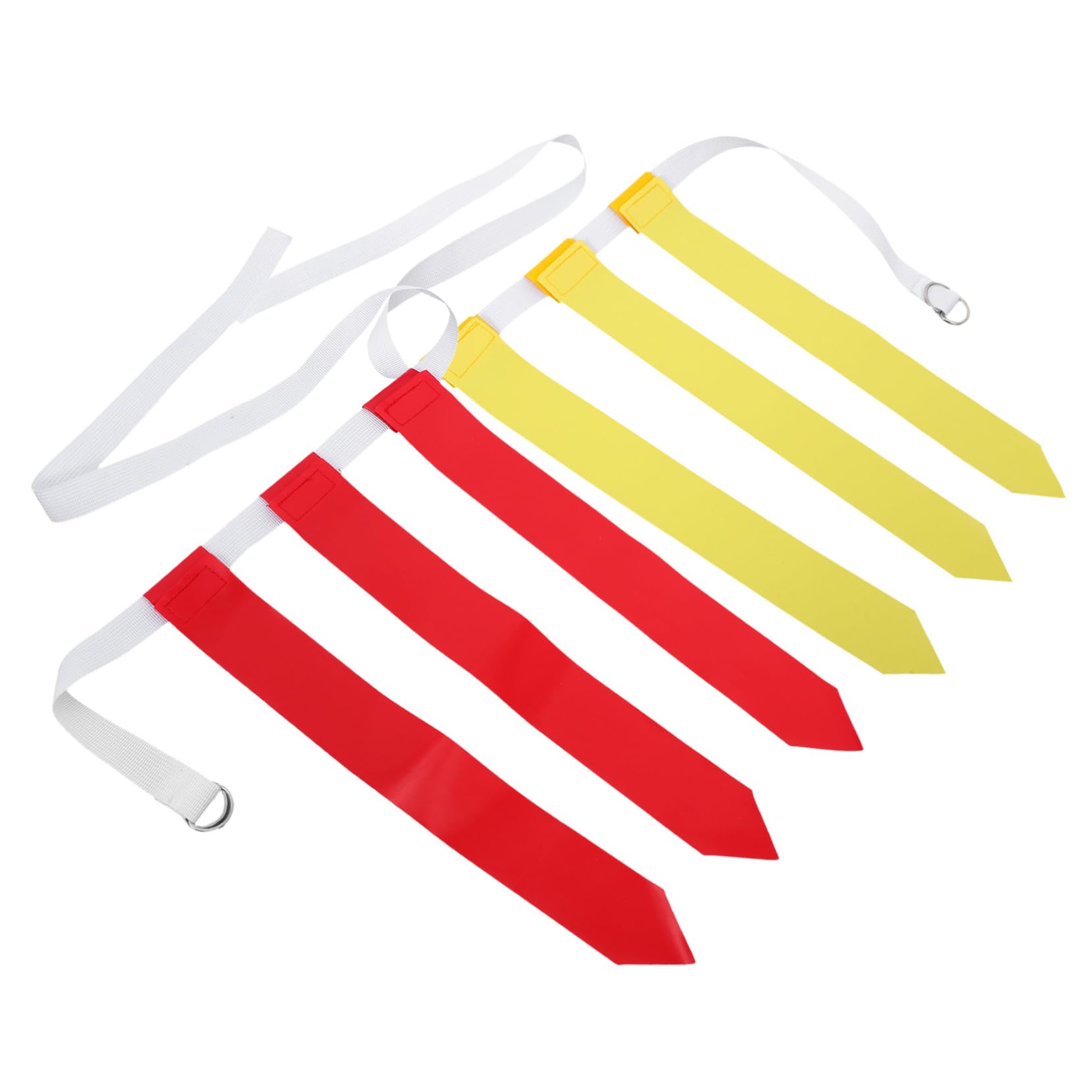 BCOATH 2pcs Football Flags Belt Reusable Rugby Waist Flag for Training Game Supplies