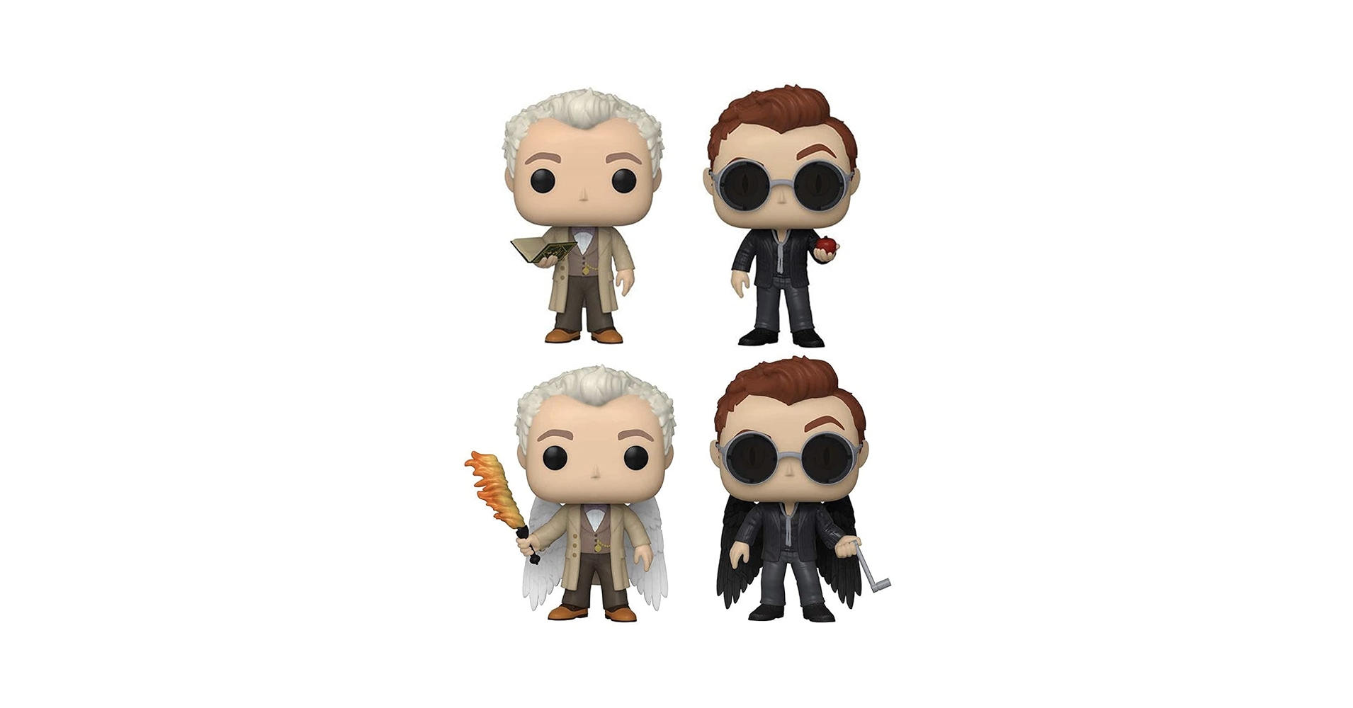 Amazon.com: FunKo Pop! 電視:Good Omens 收藏乙烯基公仔,3.7 英吋(約