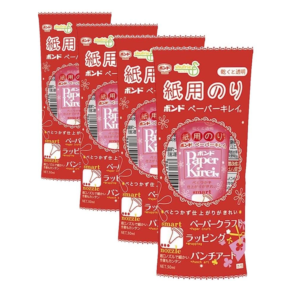 Amazon.co.jp: ボンド ペーパーキレイ 30ml #04618 (× 4) : 文房具