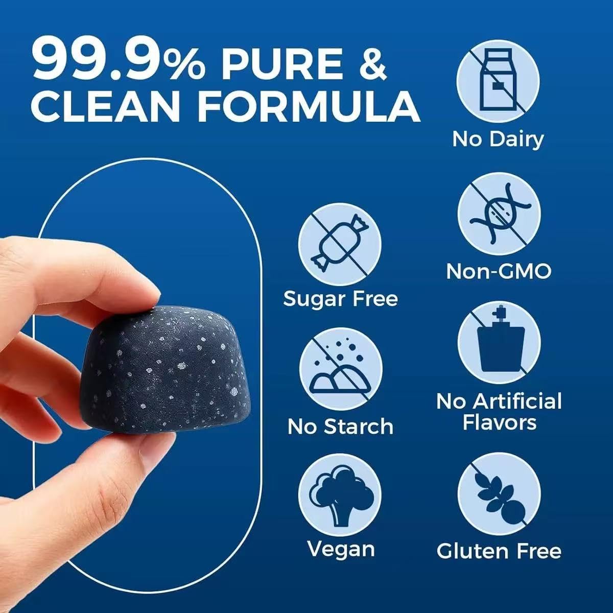 Gummies au bleu de méthylène, fournissant une énergie soutenue - Sans OGM - Végétalien
