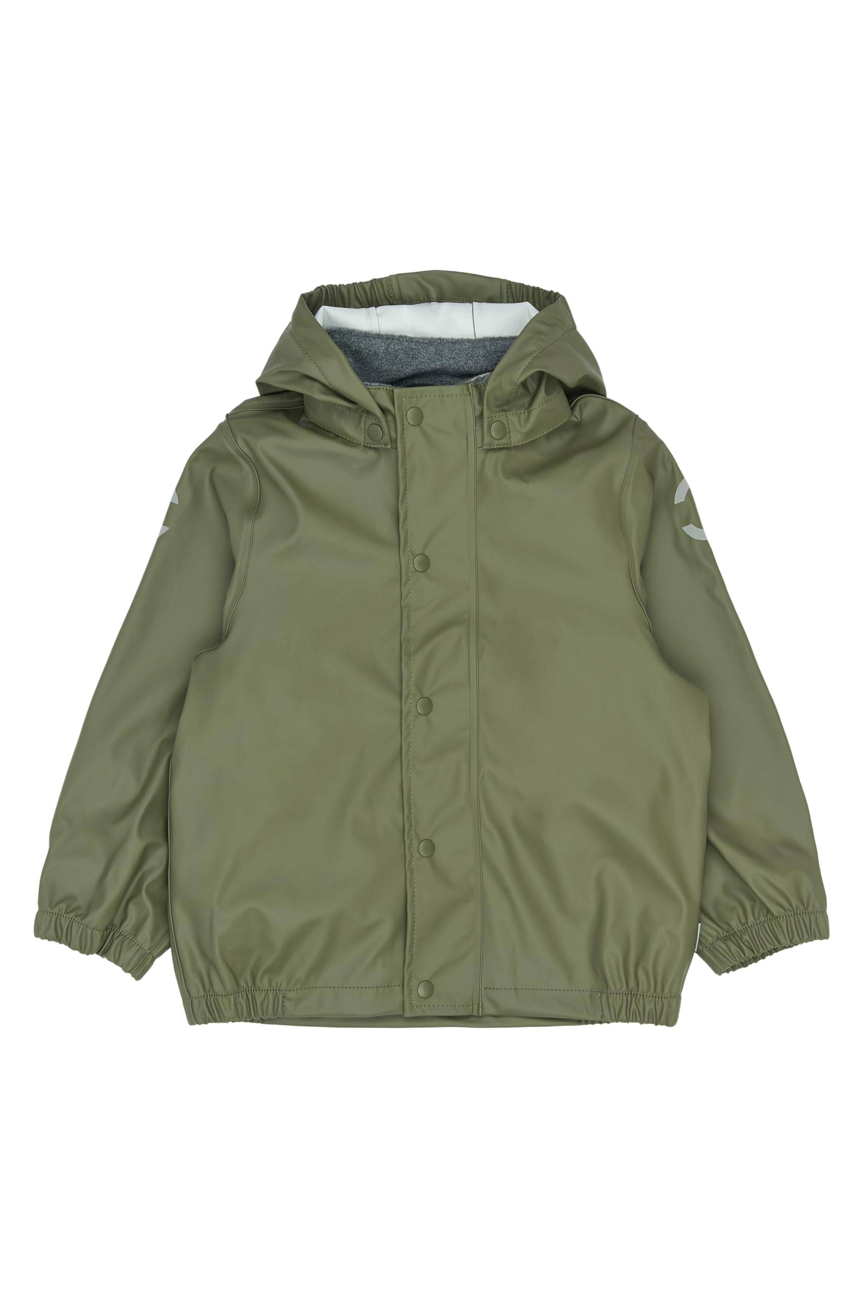 Mikk-line Unisex Regenjacke Kinder 134 Wasserdicht und Winddicht | Regenjacke Mädchen und Jungen mit Reflektoren und Kapuze Abnehmbar | Leichte Matschjacke OEKO-TEX