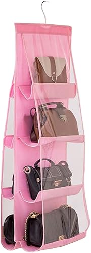 Miniatura 64 de AARAINBOW 1 Pack Hanging Handbag Purse Organizer for Closet, Hand Bag Organizer Holder 8 Pockets, Space Saving Wardrobe Purse Storage Organizer for