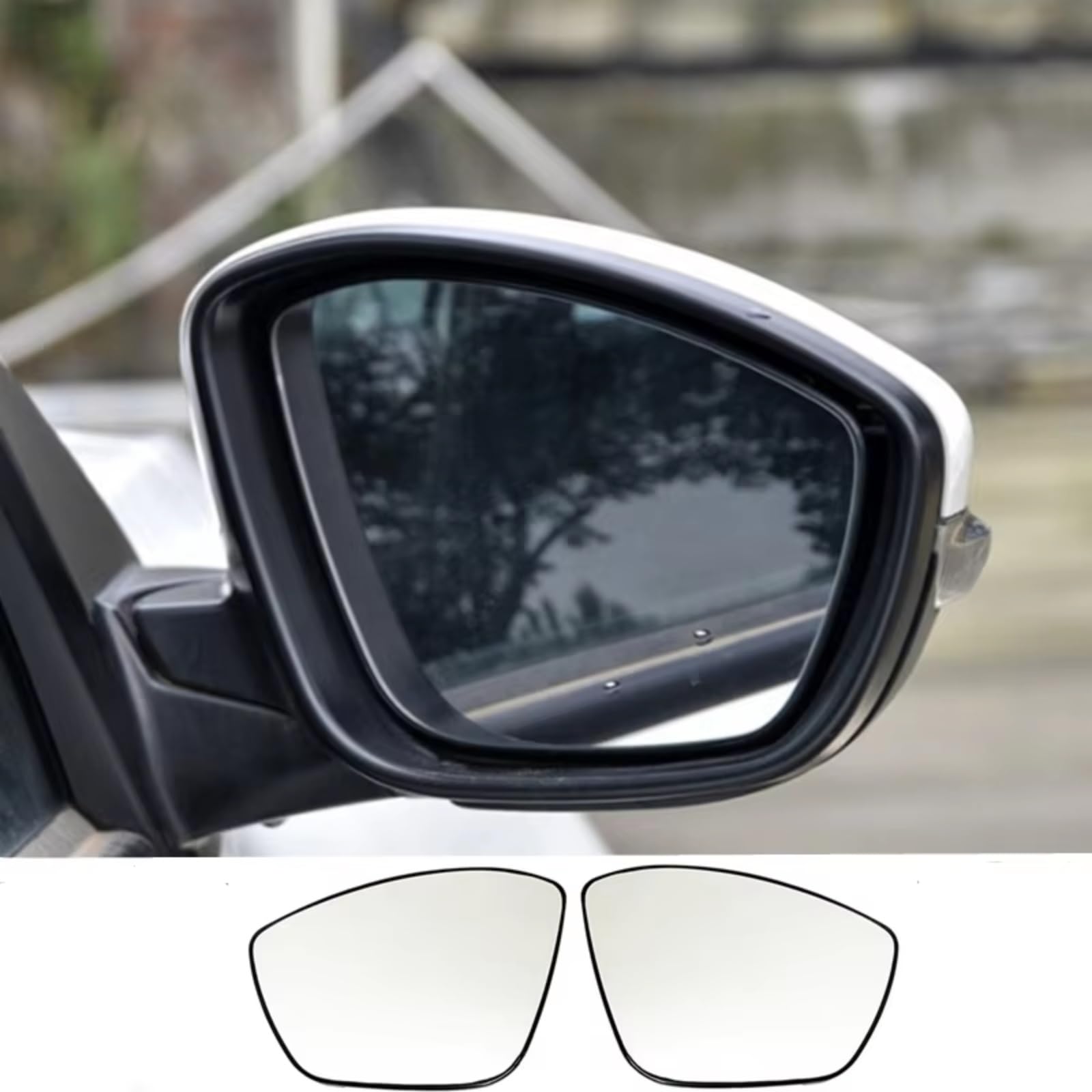 Vetro Specchietto Lato Per Citroen Per C3 MK3 2016-2021 Per DS3 2019-2022 Vetro Retrovisore | Lente specchietto retrovisore laterale in vetro riscaldante 1607512280 1607512180(Right)